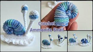 How To Crochet Ammonite Snail Part 2 || Crochet Snail || Crochet Amigurumi Snail