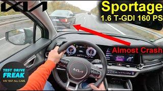 2024 Kia Sportage 1.6 T-GDI 160 PS 2WD | High-Speed POV Autobahn Drive  Almost Accident!