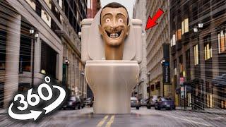 VR 360° Skibidi Toilet in Real Life / Center of YOUR city!