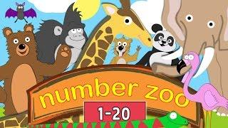 Learn to Count to 20 with Number Zoo | Toddler Fun Learning Collection