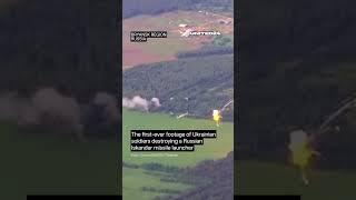 Ukrainian Soldiers Destroyed Russian Iskander Missile Launcher #warinukraine