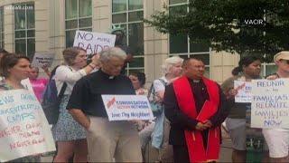 Activists protest ICE, detention centers outside ICE headquarters