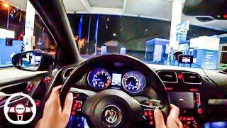 VW GOLF 6 R 550HP NIGHT POV DRIVE Onboard (60FPS)