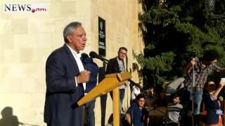 The speech of member of Prosperous Armenia Vardan Oskanian in the rally of three opposition parties