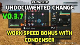 Palworld: 7 Work Speed Bonus Per Condenser Level | Undocumented Change in v0.3.7!