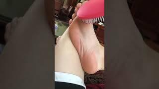 ASMR Boy Feet Self Tickle