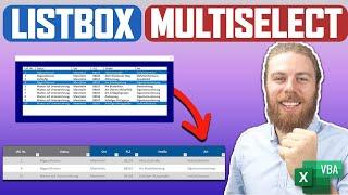 ListBox (mit MultiSelect) Werte auslesen | Excel VBA