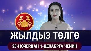 Жылдыз төлгө. 25-ноябрдан 1-декабрга чейин