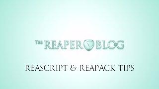 ReaScript & ReaPack Tips