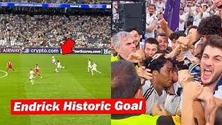 Real Madrid Fans Reactions to Endrick Wonder Goal vs Vfb Stuttgart