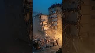 Artificial intelligence waiting to be rescued from a collapsed building #earthquake #collapse