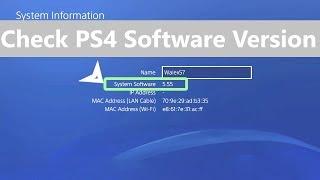 Check Version of PS4 System Software