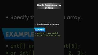 Array Operations in Java: A Quick Overview #ArrayProgramming #java