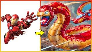 AVENGERS But Snakes : Every Marvel & DC Hero as a Super Serpent 