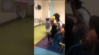 Kid cusses at teacher at his kindergarten graduation 