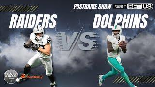 Raiders vs. Dolphins Postgame Reaction Show Powered by BetUS