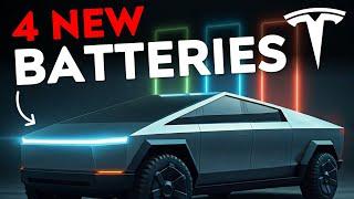 4 NEW Tesla Batteries REVEALED | Tesla LFP 4680 Battery!