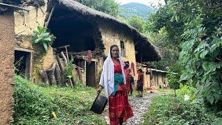 Simple  the best nepali mountain village life || Most Peaceful And Relaxing Mountain Village