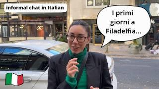 Italian chat: culture shocks I've experienced in the USA (Subtitles)