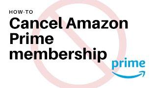 How to Cancel Amazon Prime Membership or Prime One Month Trial