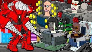 DEMON DRILLMAN VS ARMY SKIBIDI TOILETS! Cartoon Animation