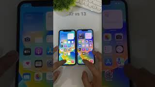 Iphone xr vs Iphone 13 || Speed Test #shorts