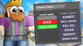 so rolve gave me SECRET HACKS in Arsenal... (Arsenal Roblox)