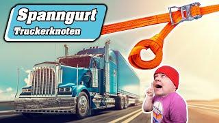 Spanngurt Anleitung Ende verkürzen | Zurrgurt verkürzen  | Spanngurt Knoten  | Truckerknoten