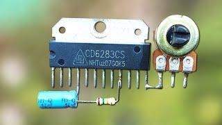 How To Make Mono Amplifier Circuit Using CD6283 Sound IC - DC12v (Full Tutorial)