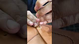 How to use brass rivets #leather #bag #brass  #shorts#copper #rivet  #leathercraft #diy #bagmaking