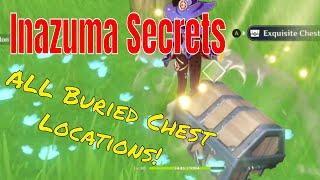 4 HIDDEN Buried Chests In Inazuma! | Genshin Impact Secrets