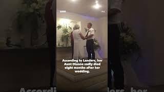83-year-old parents walk their 62-year-old daughter down the aisle on her wedding day
