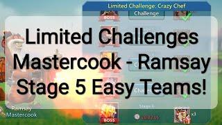 Stage 5 Limited Challenges - Mastercook - Ramsay #lordsmobile