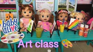 BABY ALIVE Homeschool Art class 