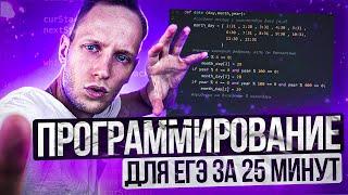 Программирование для ЕГЭ за 25 минут. Информатика ОГЭ/ЕГЭ | Артем Пальчиков | Онлайн-школа EXAMhack