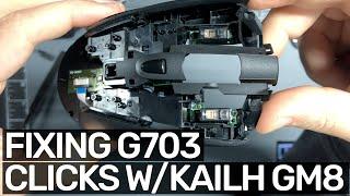 Fixing a double clicking G703 with Kailh GM 8 Switches (Full process!)