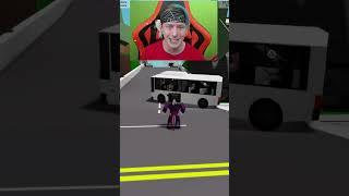 Crazy Bus Driver Almost Hits Me #roblox #shorts