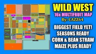 Wild West 16x Multifruit Map (Updated Link) v1.8 "Map Review" Farming Simulator 19