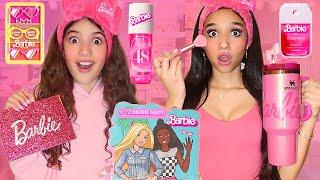 ONLY using BARBIE PREPPY MAKEUP & SKINCARE!