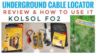 Review & How To Use KOLSOL F02 Underground Cable Locator Wire Tracer for Dog Fence Wire