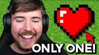 Minecraft, But With Only 1 Heart!