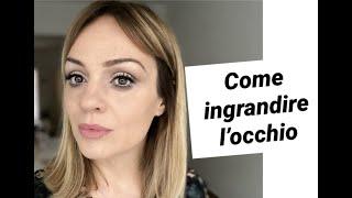 Come ingrandire l'occhio con il trucco