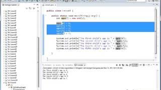 Declaring Arrays And Accessing Elements (Java Tutorial - Vol 4 - Sect 1)