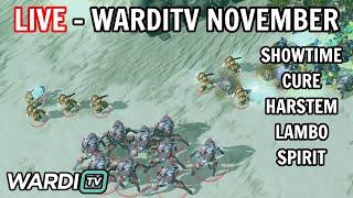 LIVE : WARDITV NOVEMBER SHOWTIME / HARSTEM / CURE / LAMBO / SPIRIT GROUP D [StarCraft 2]