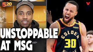 Jeff Teague REACTS to Steph Curry’s MONSTER game in Warriors-Knicks, 12-1 all time at MSG | Club 520