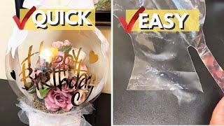 How To Put FLOWERS  IN A BALLOON FOR BEGINNERS  #tutorial #balloon #gift