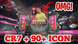 Cristiano Ronaldo TRAILBLAZERS + 90+ ICON in Pack EAFC 24 Pack Opening #eafc #eafc24 #viral #cr7