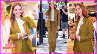Catherine Stunning In Suit Willow By Victoria Beckham As She Makes Surprise Appearance In London