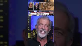 Mel Gibson reacts after losing his home in California wildfire