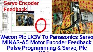 Wecon Plc LX3V To Panasonics Servo MINAS-A5 Motor Encoder Feedback Programming & Servo Plc Wiring